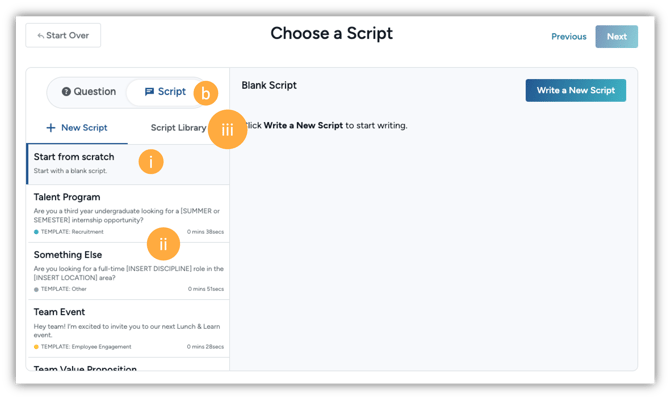 Choose Script